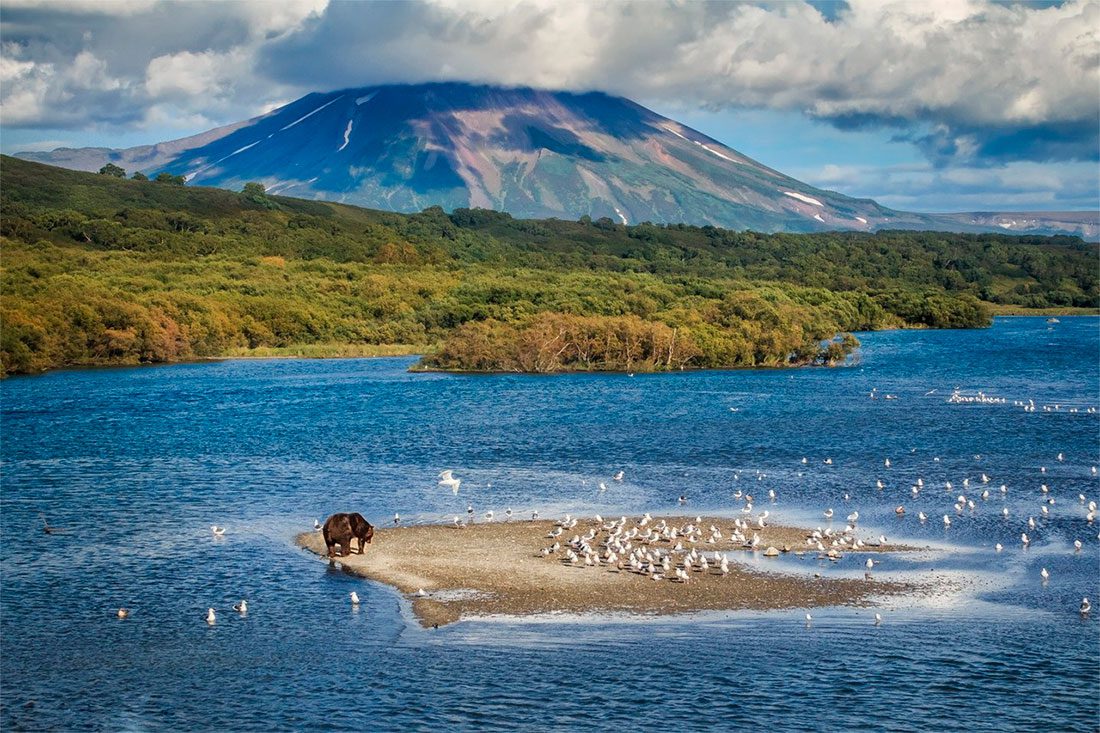 Курильское озеро на камчатке фото